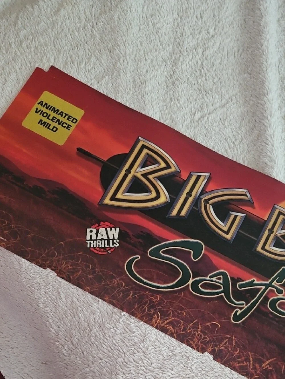 Thrills Big Buck Safari Wall Art in Red and Orange Sunset Palette